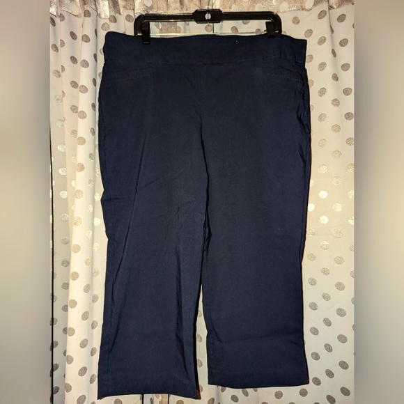 Napa Valley Pants - Napa Valley Navy Crop Pant 18